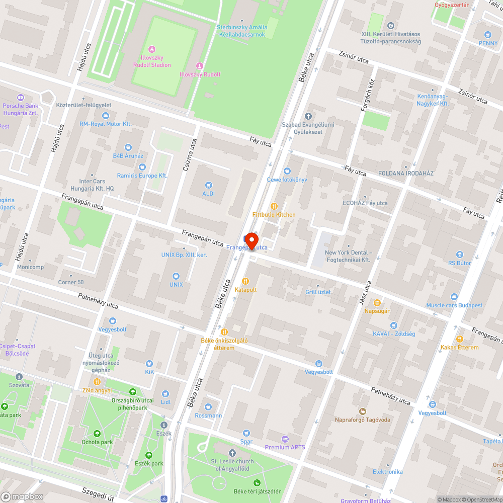 Elforgatott lámpa bejelentés helye