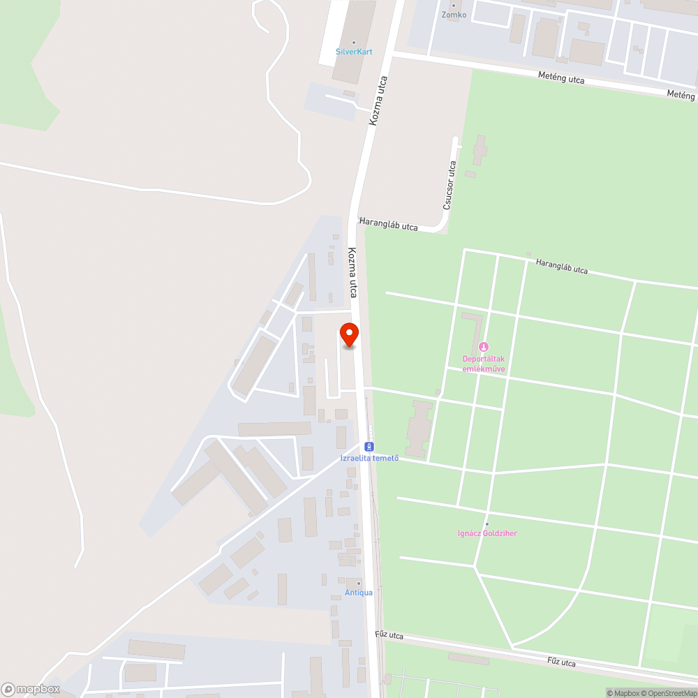 Egy vaskerítés maradvány bejelentés helye