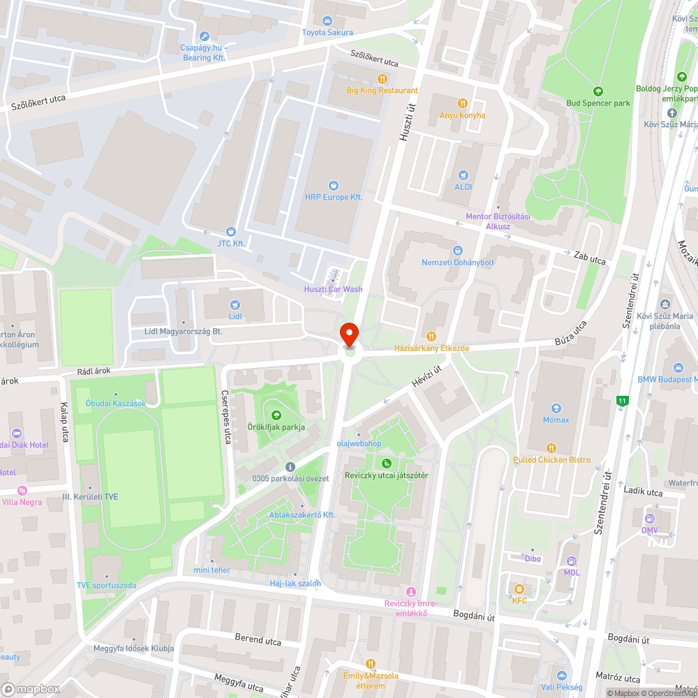 Közvílágítási hiba bejelentés helye