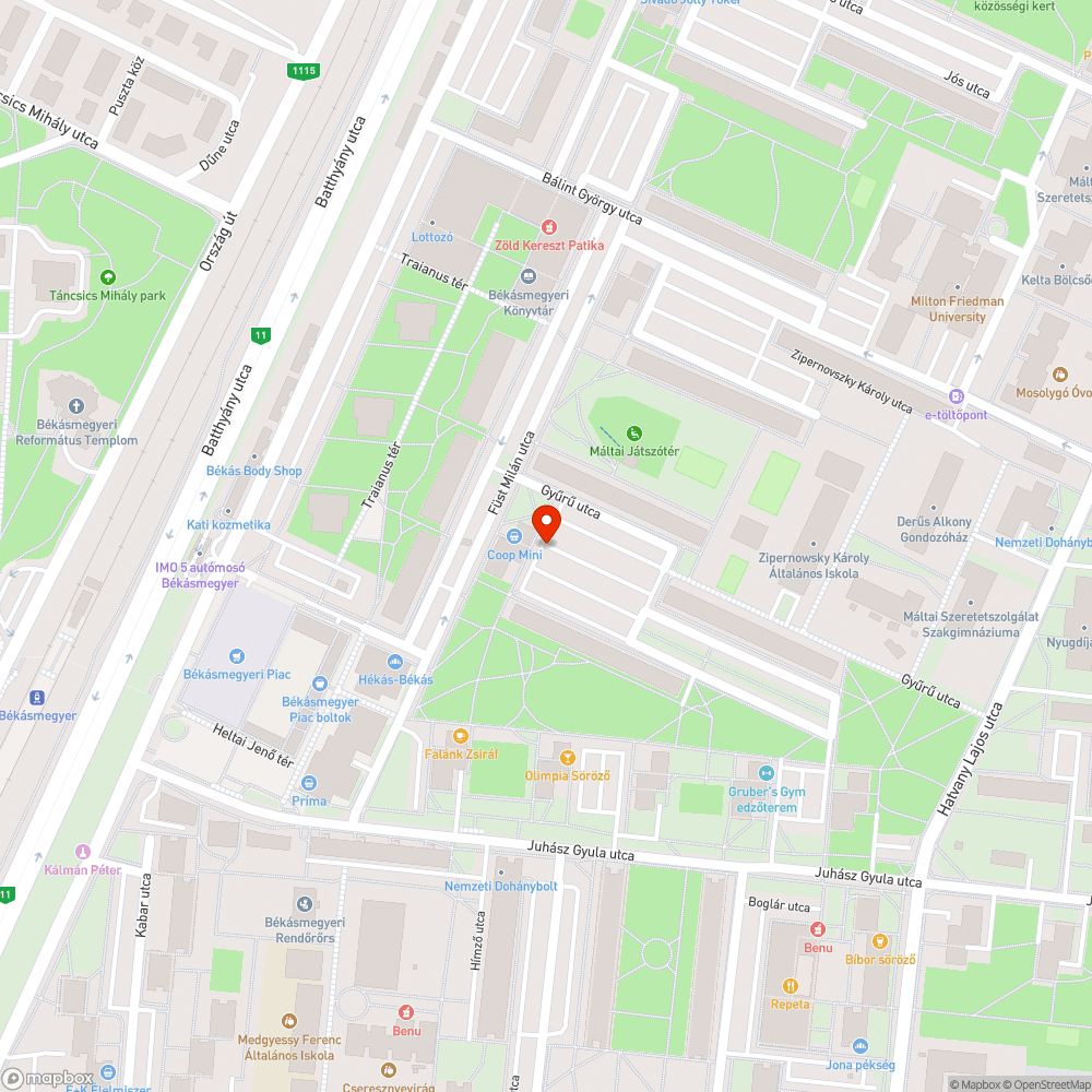 Kiégett lámpa bejelentés helye