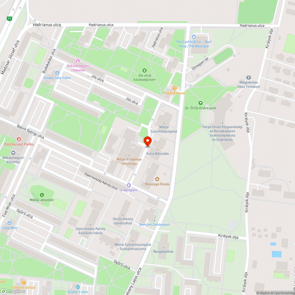 Kiégett lámpa bejelentés helye