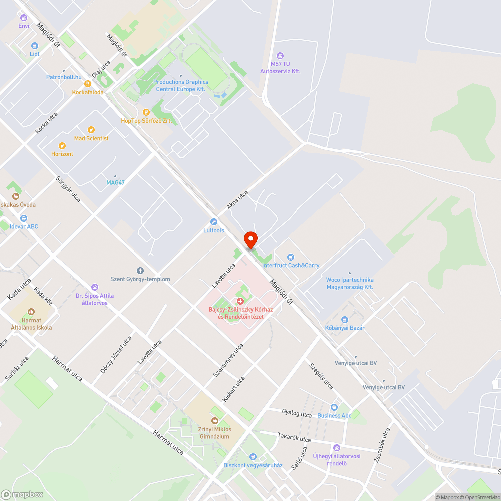 Törmelék bejelentés helye