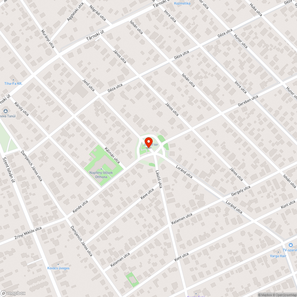 József tér - kátyúk bejelentés helye