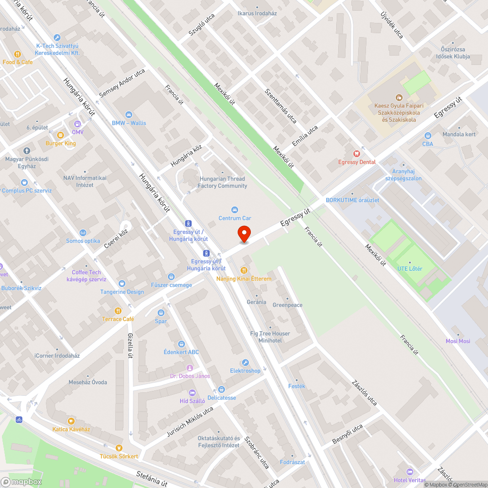 Csattogó aknafedél bejelentés helye