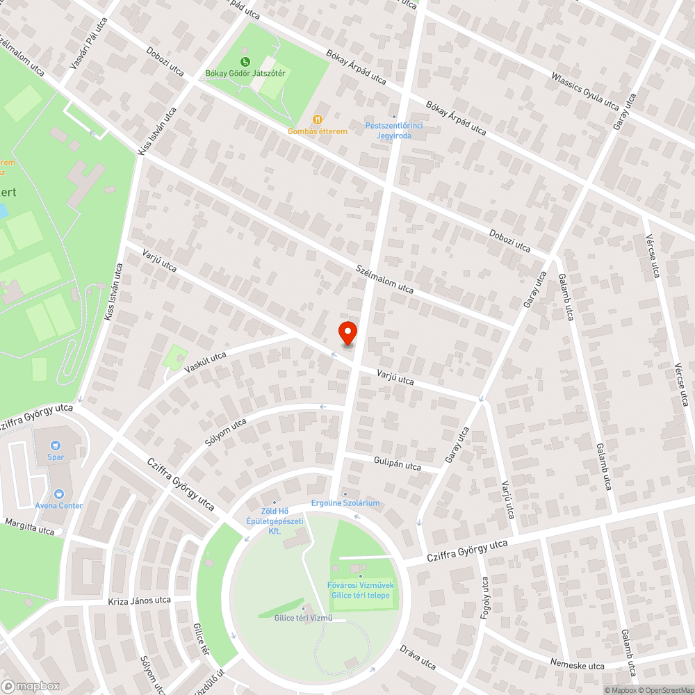 Tönkrement járda a buszmegállóban bejelentés helye