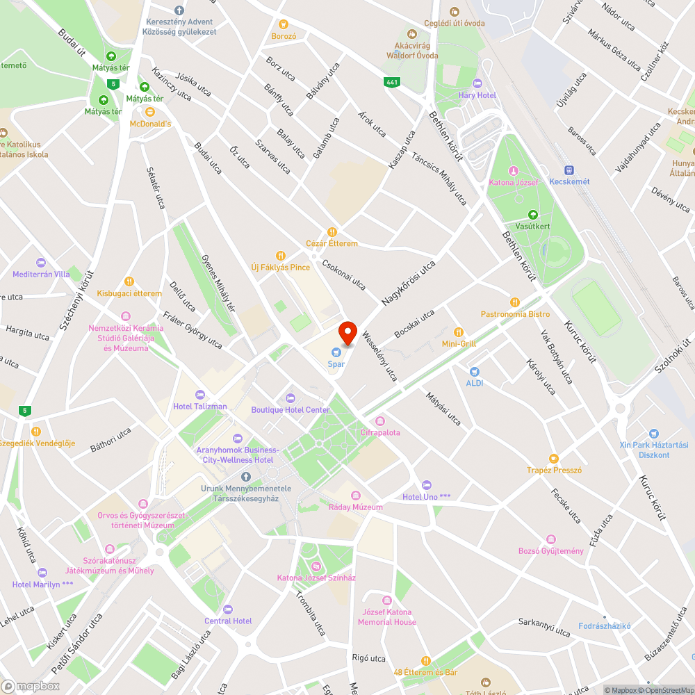 Hangos utcaseprő bejelentés helye