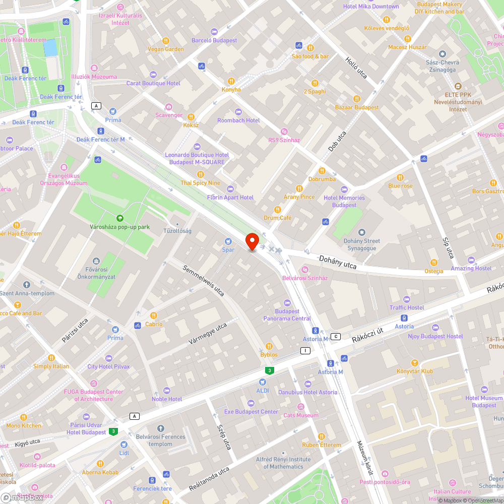 Úthibák bejelentés helye