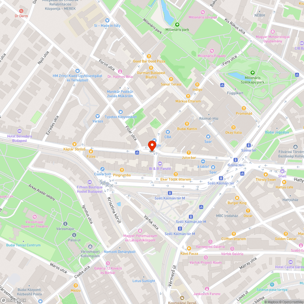 Eldőlő tábla bejelentés helye