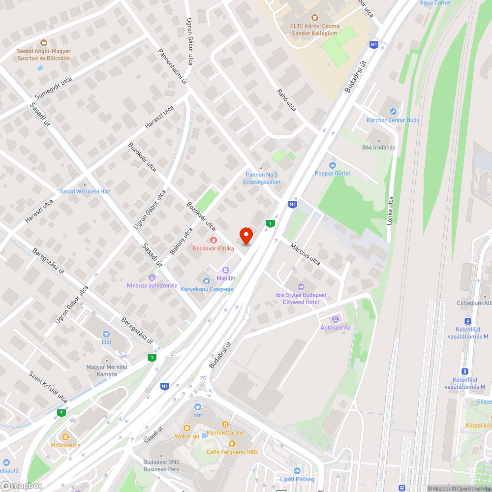 Mikromobilitási pont a Budaörsi útra bejelentés helye