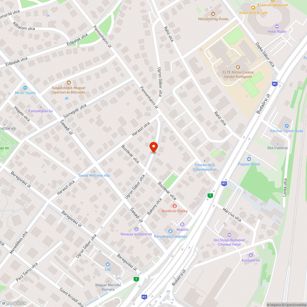 Elhagyott autó bejelentés helye