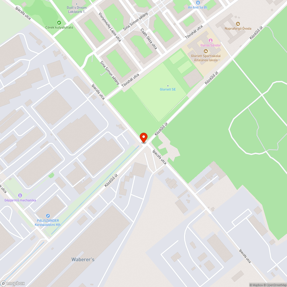 Kidőlt poller/térelválasztó korlát és utcanévtábla bejelentés helye