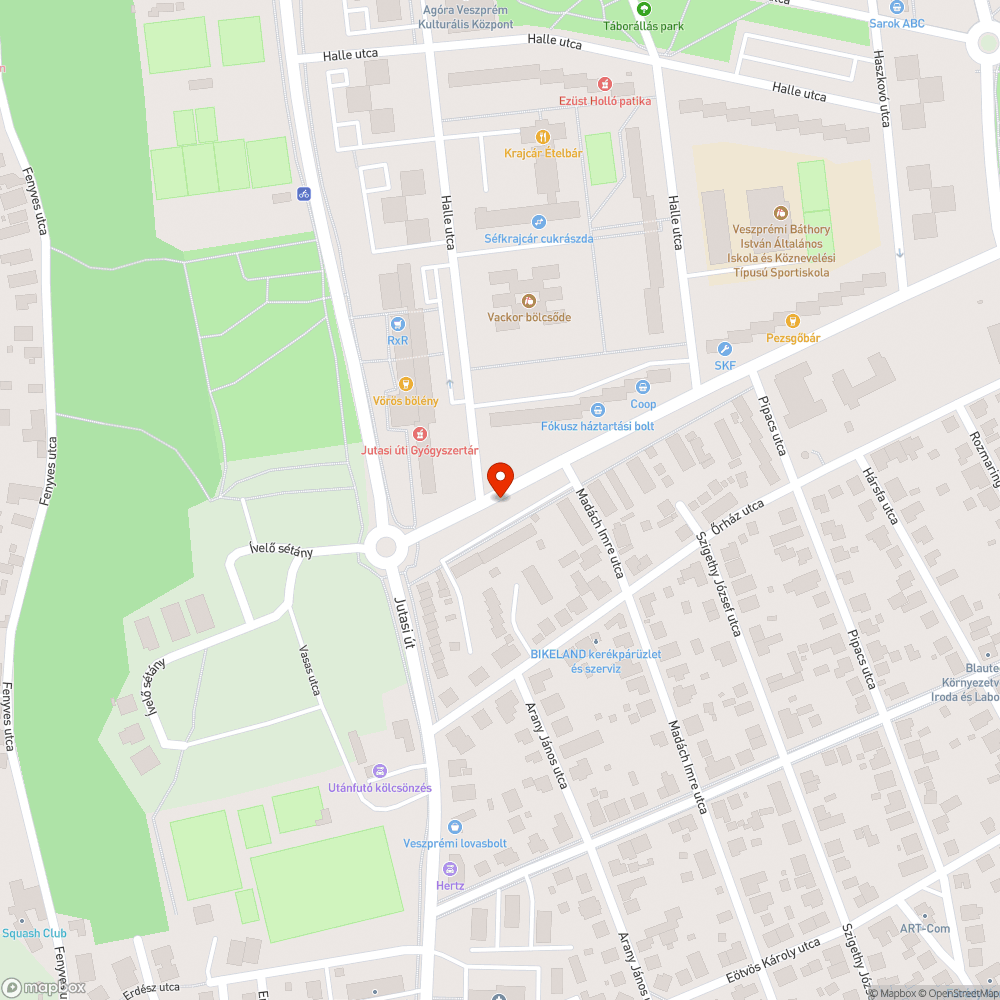 Parkoló burkolatfestés lekopott bejelentés helye