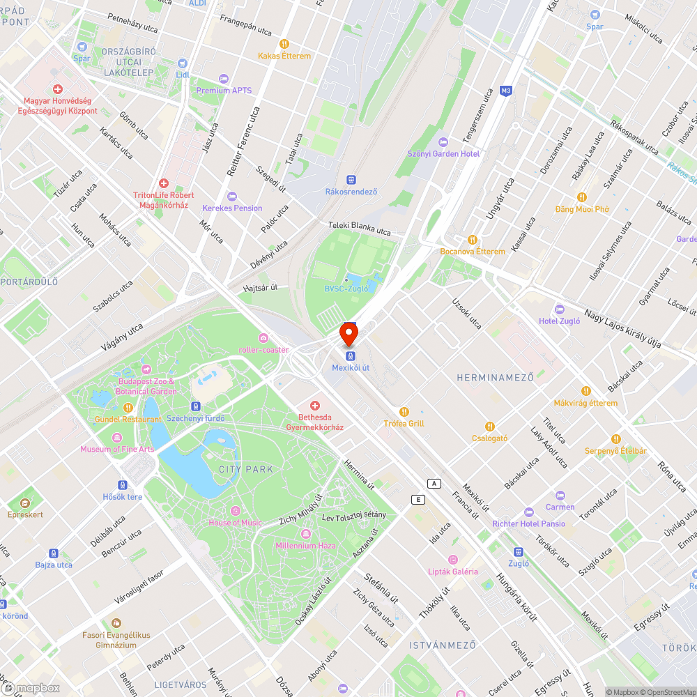 Elhagyott autó bejelentés helye