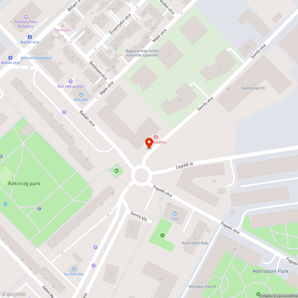 Somfa utca eldugult csatorna rács bejelentés helye