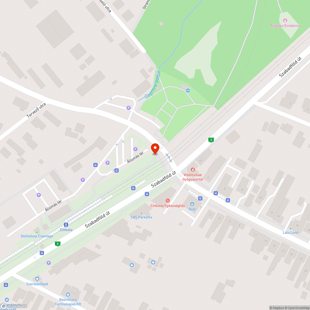 Dupla tábla bejelentés helye