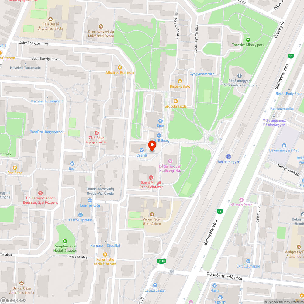 Könyvszekrény ajtaja le van szakadva a Csobánka téren bejelentés helye