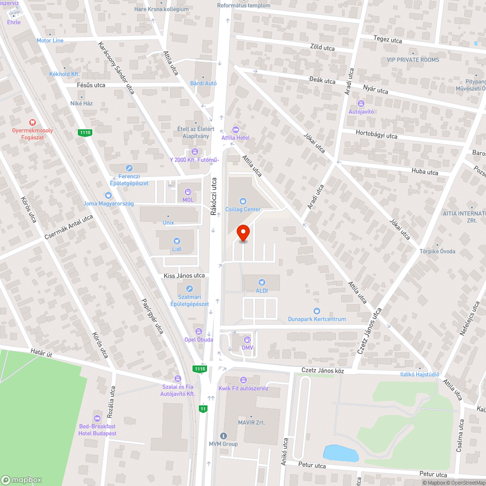 Sötét parkoló bejelentés helye