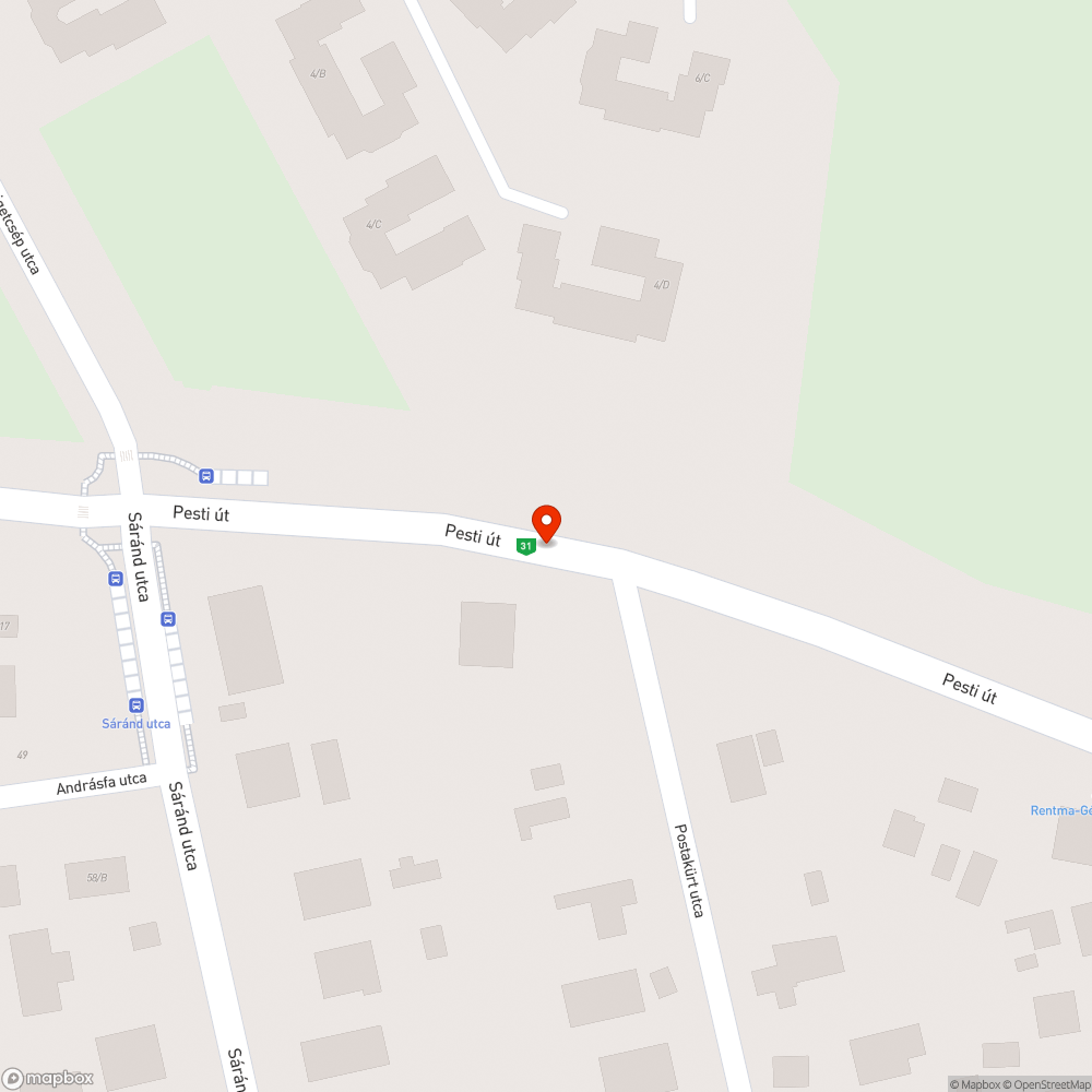 Kátyú bejelentés helye