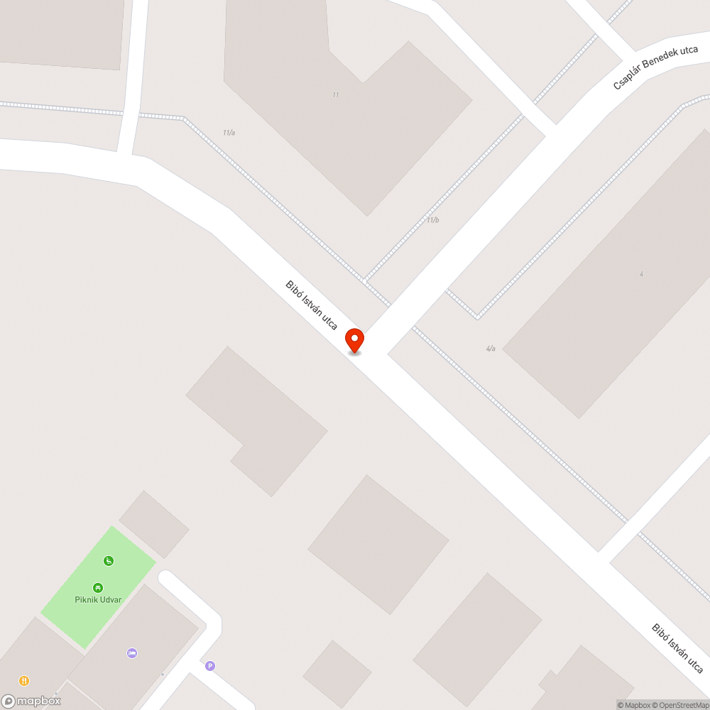 Esőzés után áll a víz az úton bejelentés helye