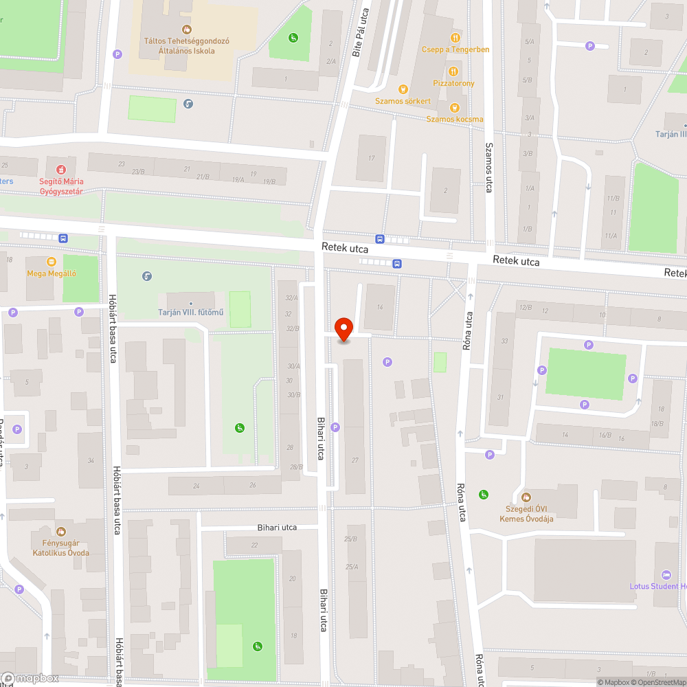 Zöldsávban parkolás bejelentés helye