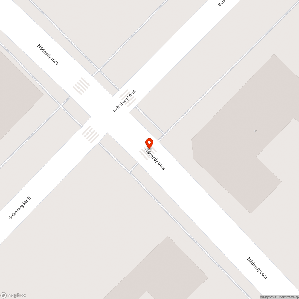 Veszélyes gyalogátkelő bejelentés helye