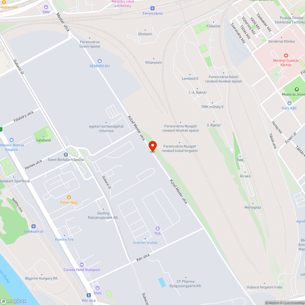 Mély kátyúk a Külső Mester utcán bejelentés helye