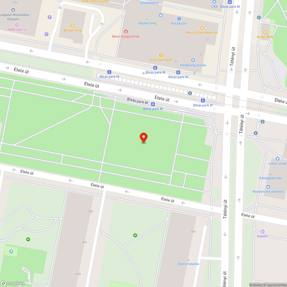 Sérült szobor bejelentés helye