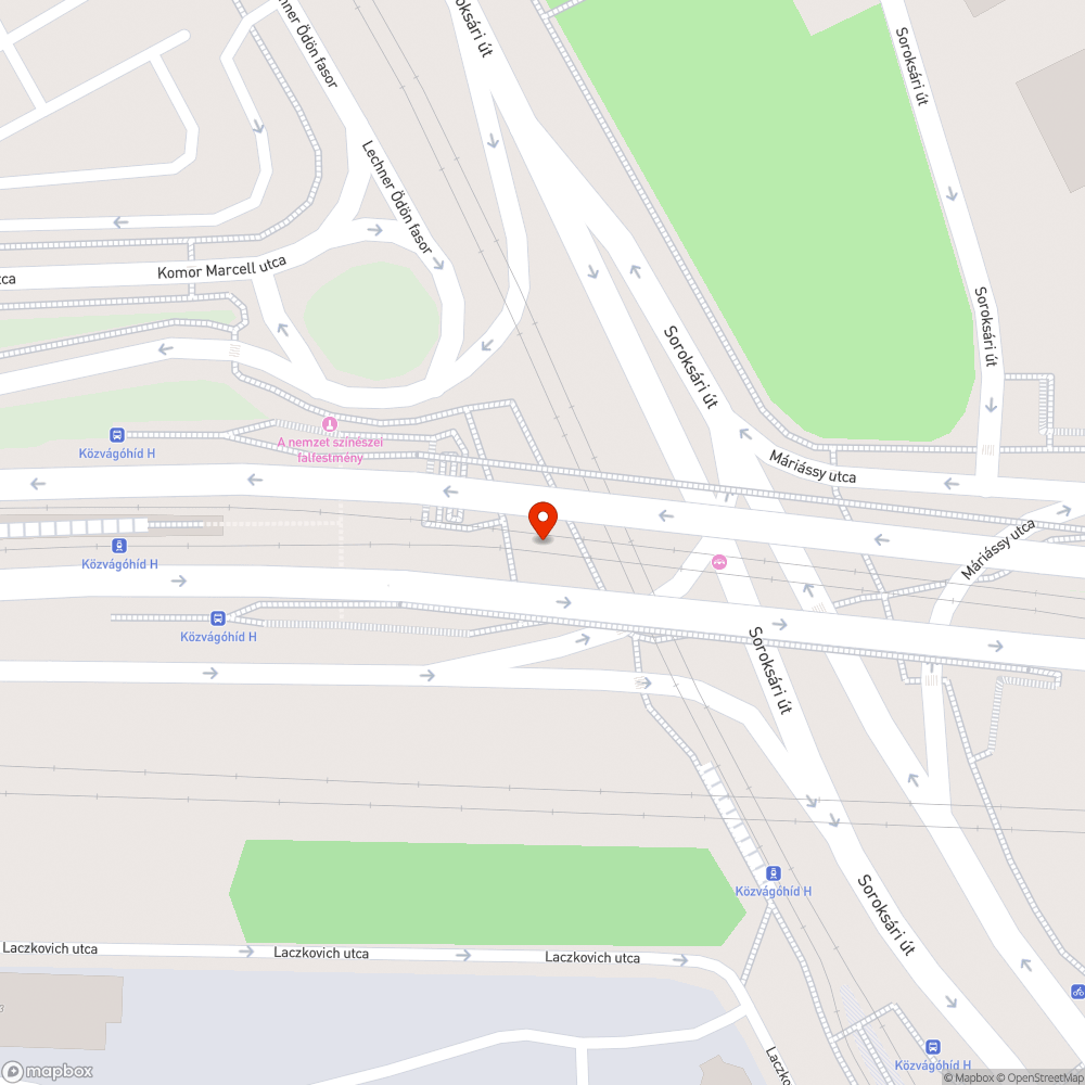 Közlekedési tábla hever a híd alatt bejelentés helye