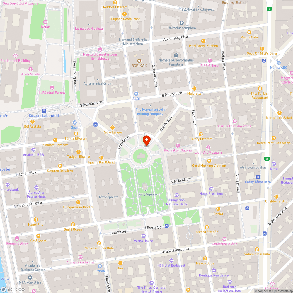 Szabadság tér bejelentés helye