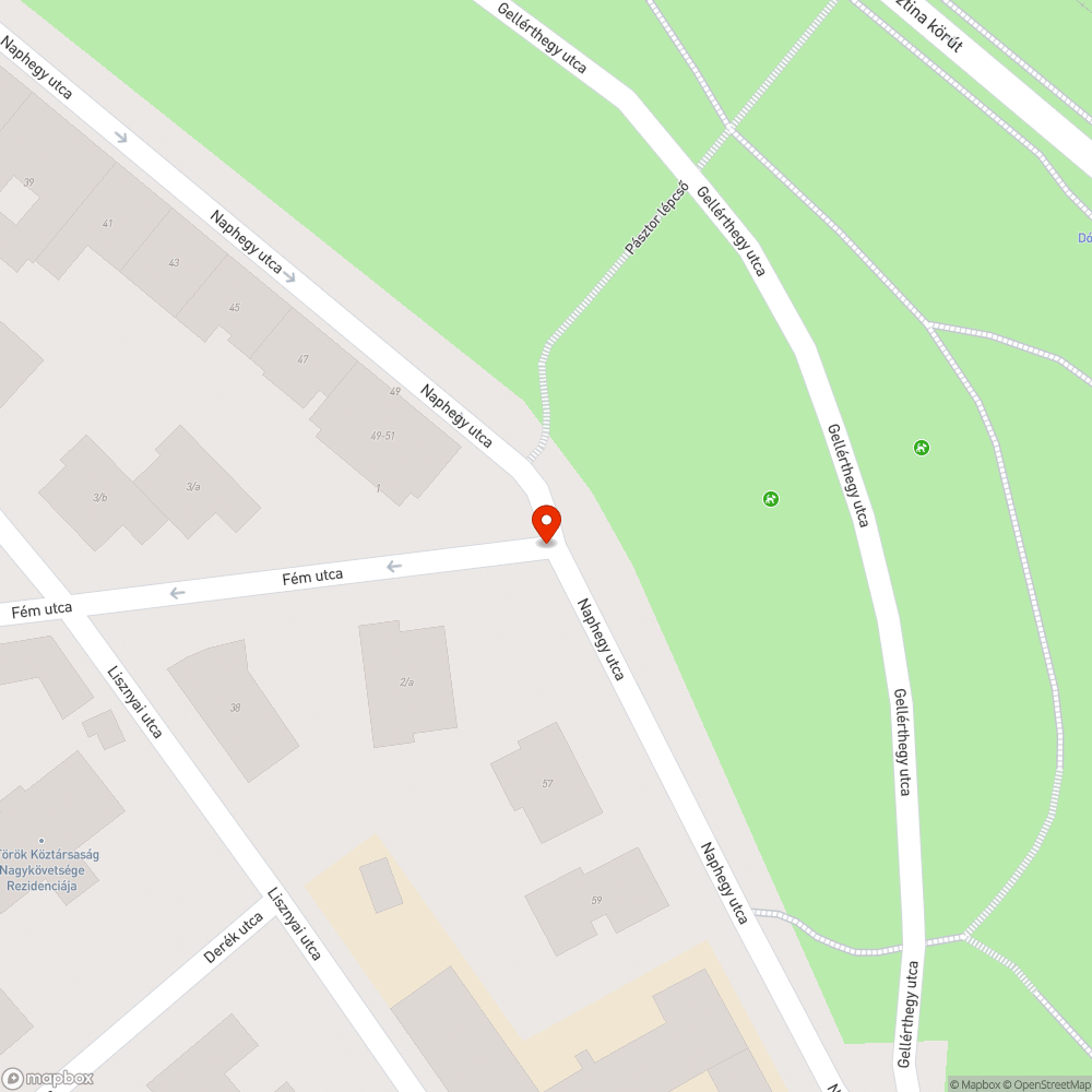 Beszakadt járda bejelentés helye