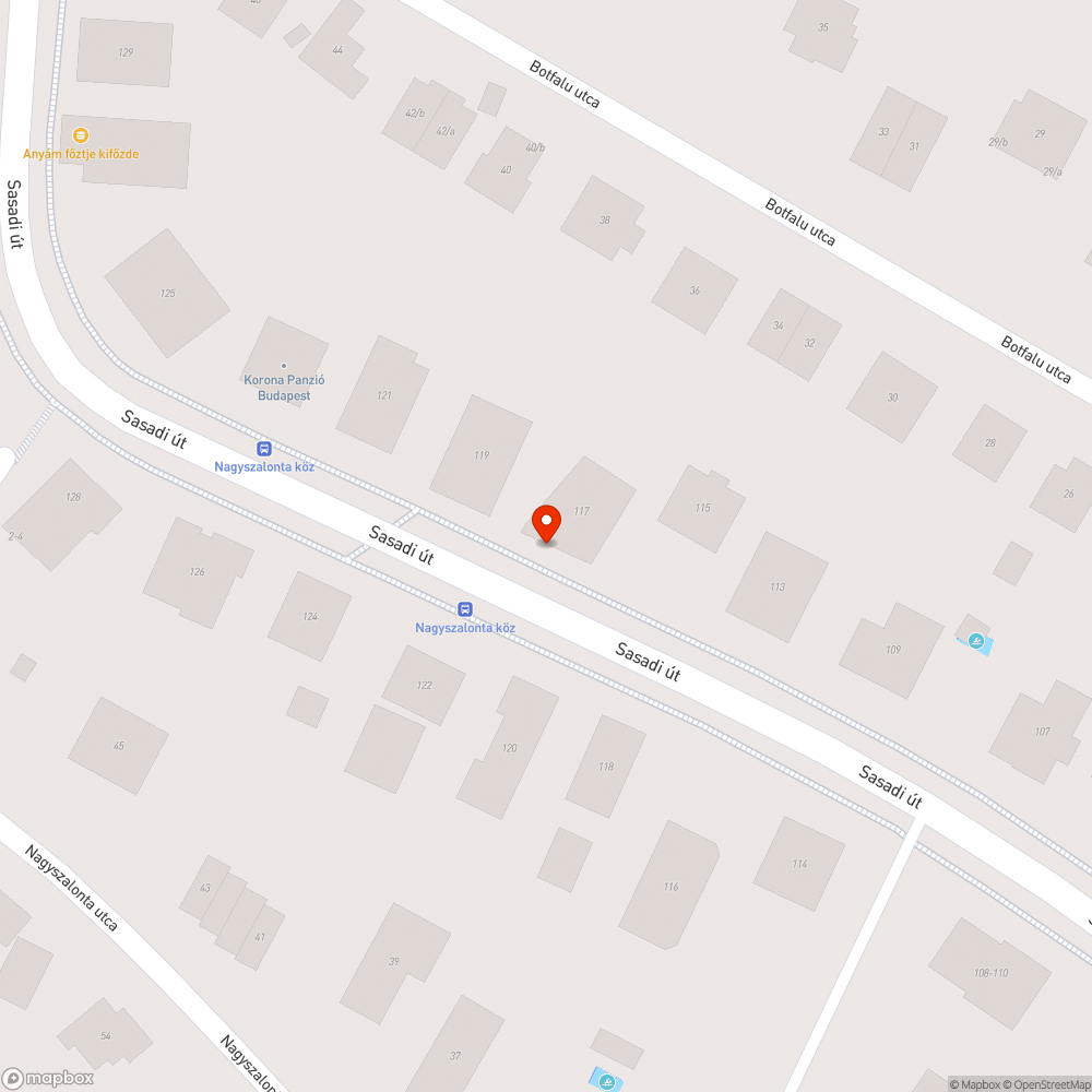 Sasadi út zöldterület helyett sár bejelentés helye