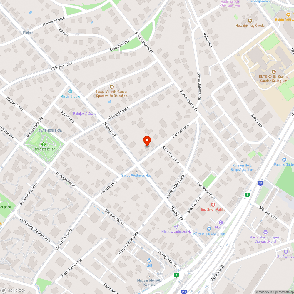 Botlásveszély bejelentés helye