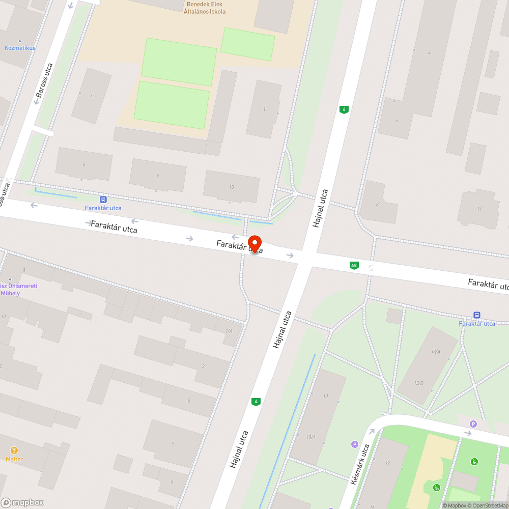 Kátyú bejelentés helye