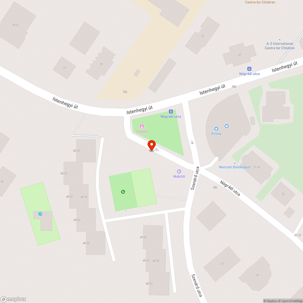 Szelektív kukák - Nógrádi u. bejelentés helye