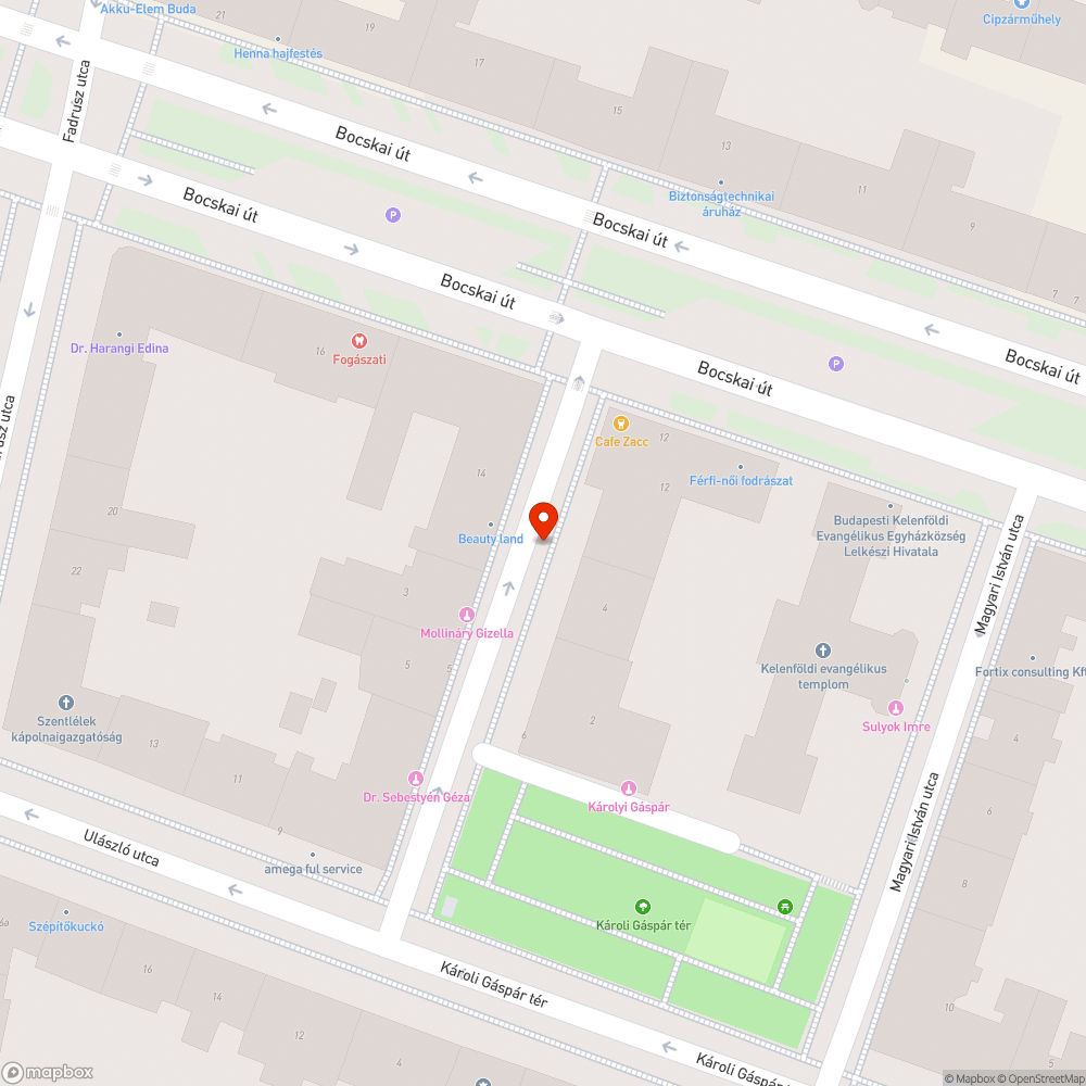 Köztéri világítás bejelentés helye