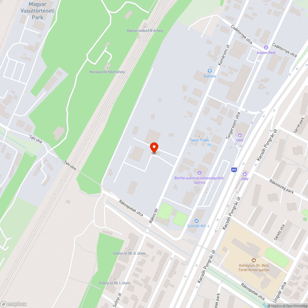 Illegális szemétlerakás – Komáromi út 2. és Rákospatak utca 119–121. bejelentés helye