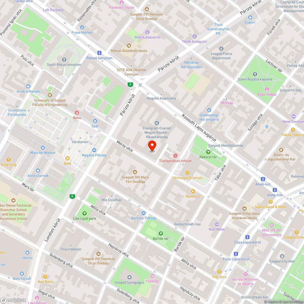 Törött kukatető bejelentés helye