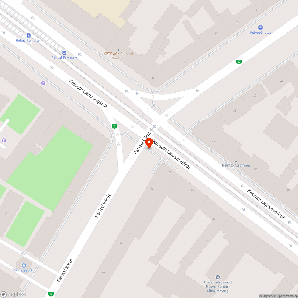 Törött kukatető bejelentés helye