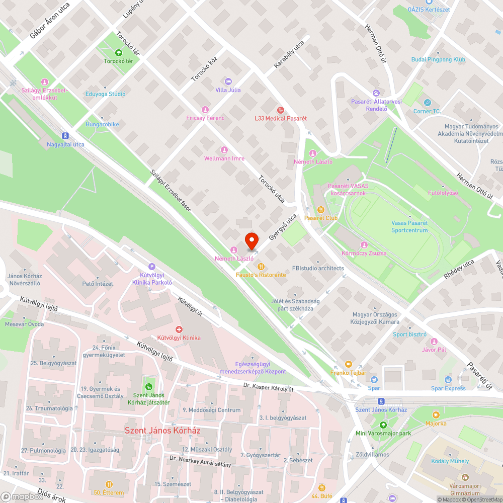 Kátyú bejelentés helye