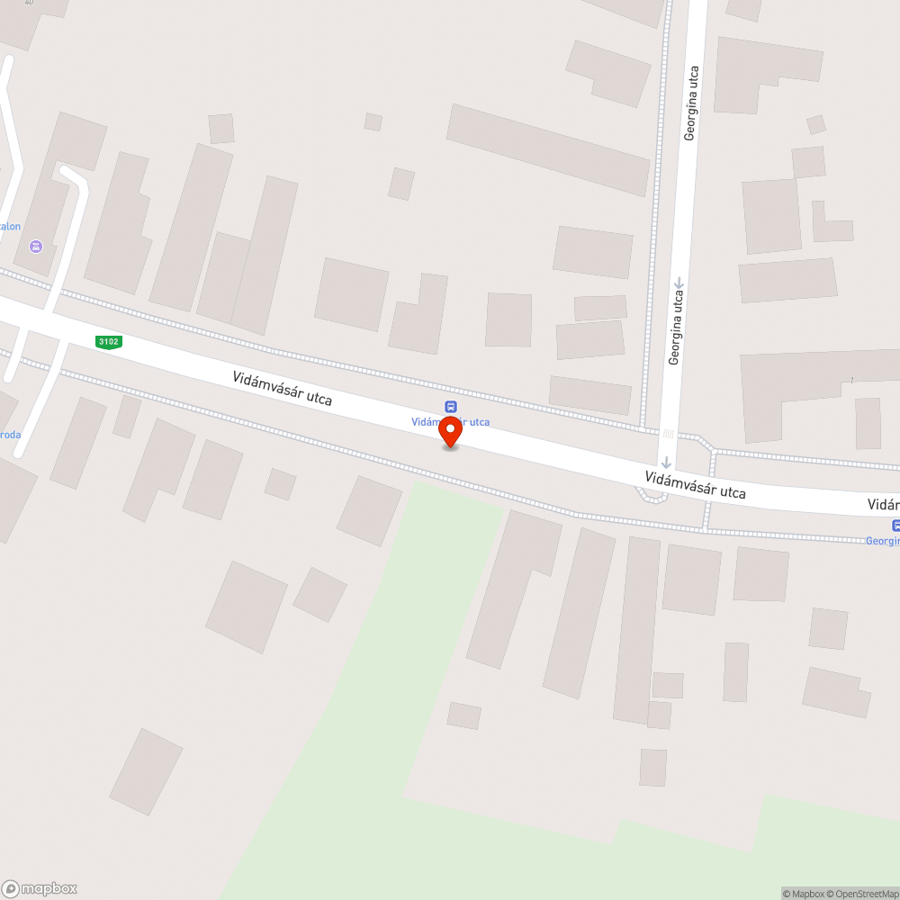 Graffitivel szennyezett közműszekrény bejelentés helye