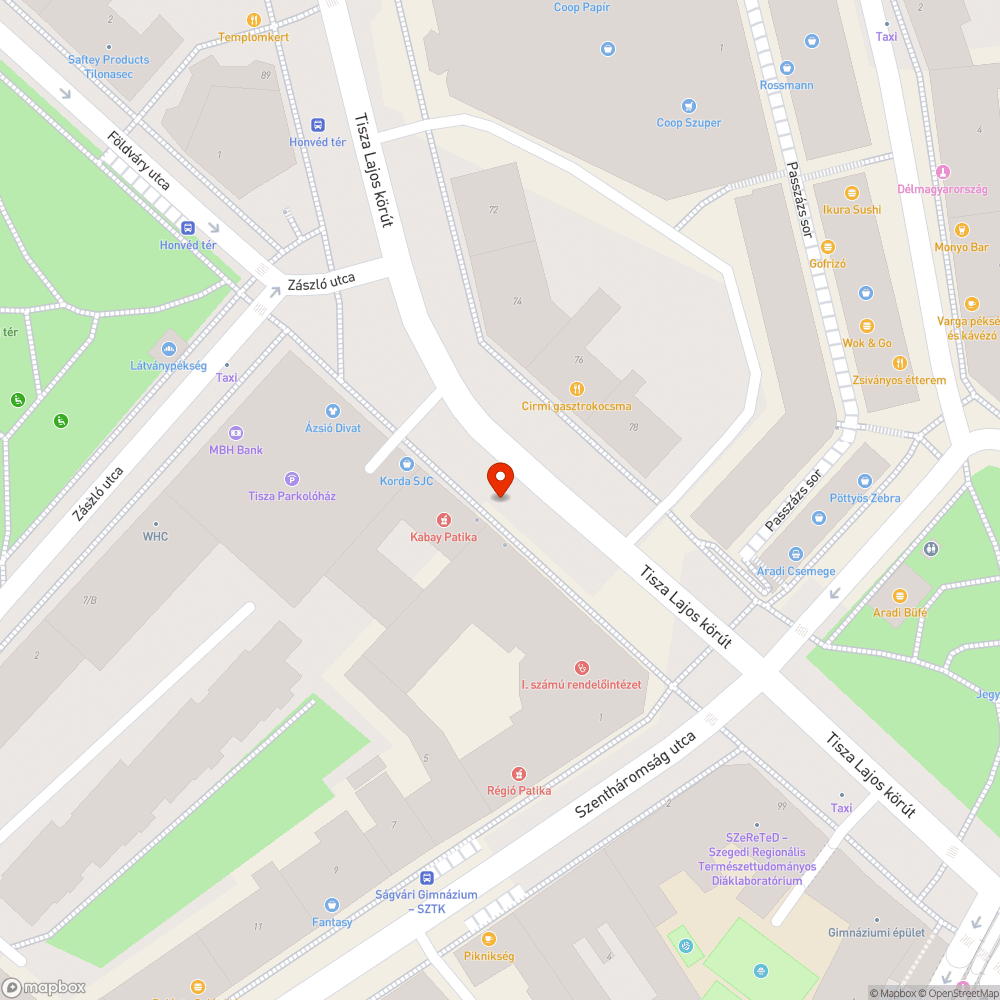 Járdát szűkítő, illegális reklám bejelentés helye