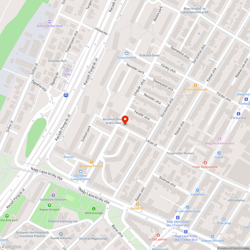 Kiégett/Nem működő utca lámpa bejelentés helye