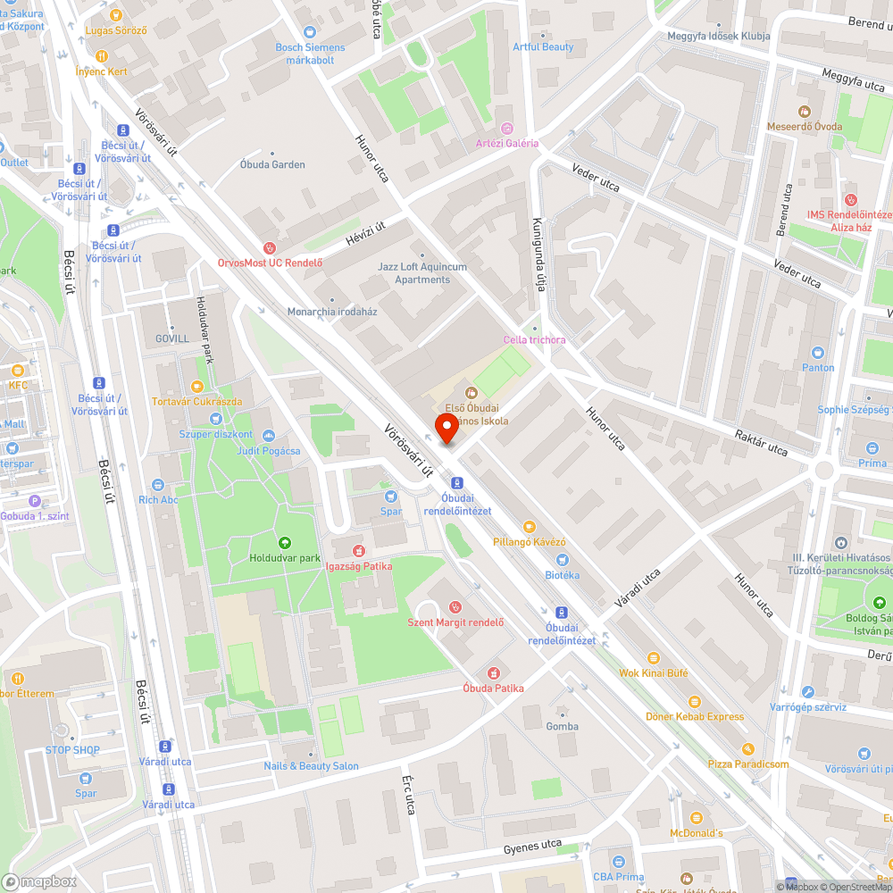 Villogó jelzőlámpa bejelentés helye