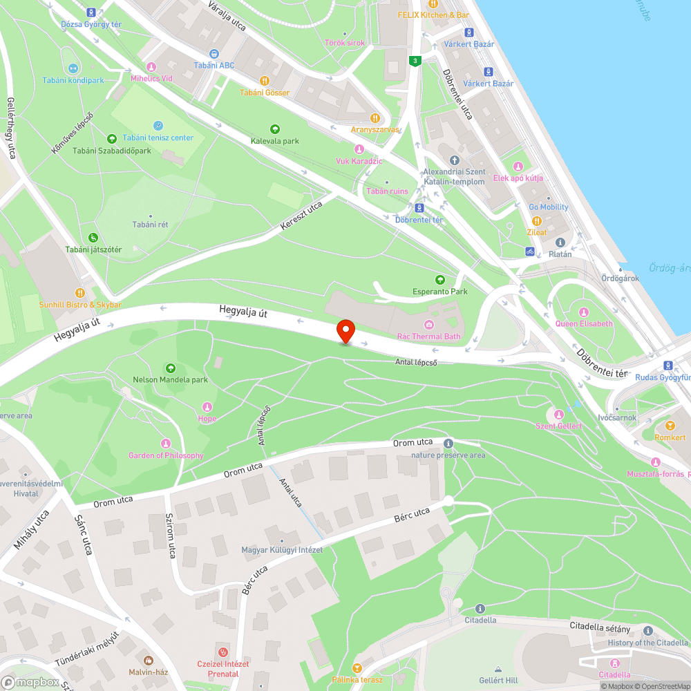 I. ker Antal lépcső sétányon óriás kátyu bejelentés helye