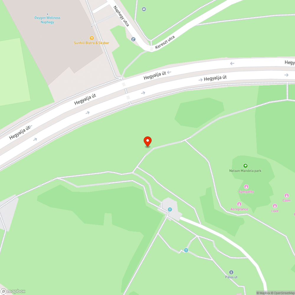 I. ker. Vízművek Gellérthegyi tározó körüli járda bejelentés helye