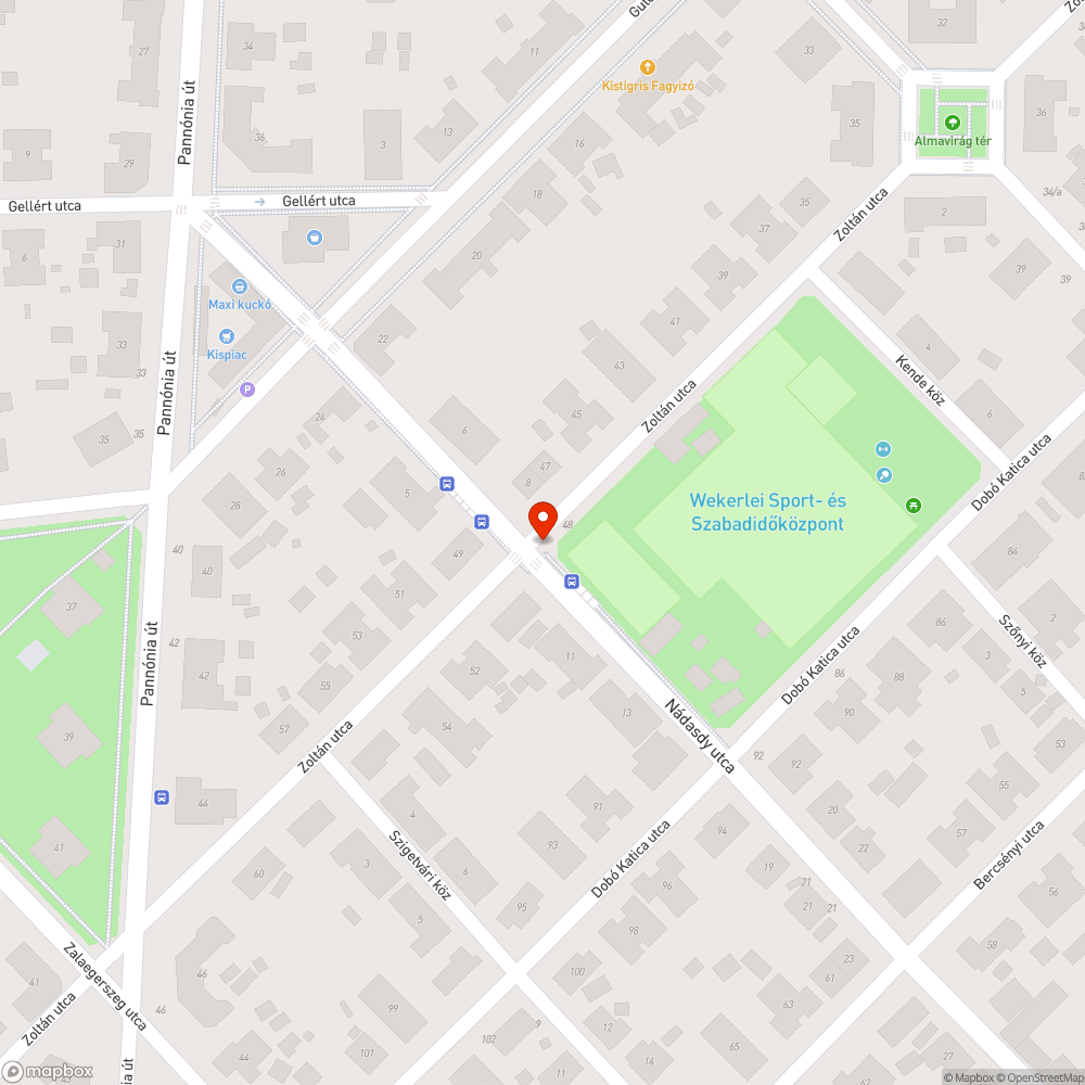 Lekopott zebra bejelentés helye