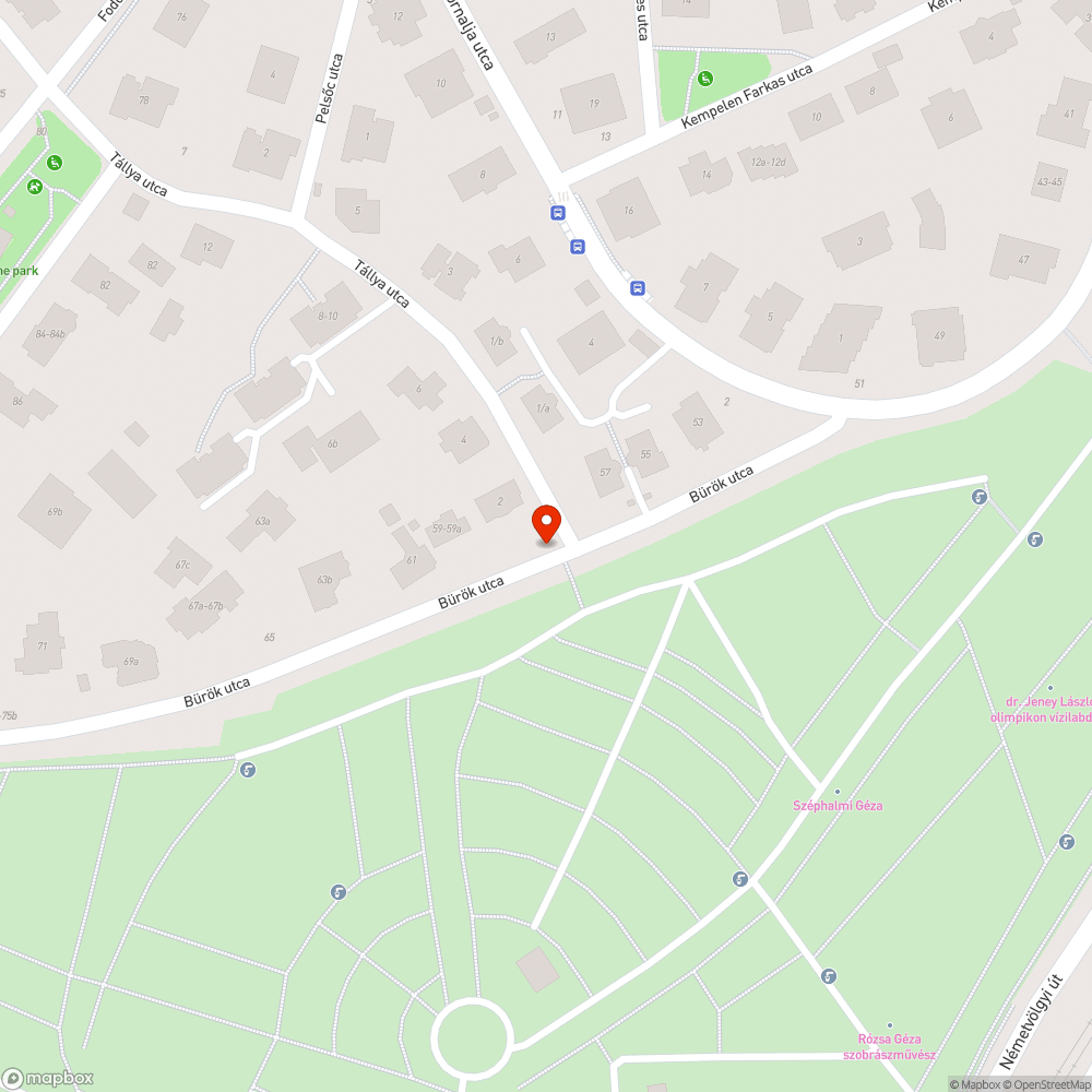 Kátyú bejelentés helye