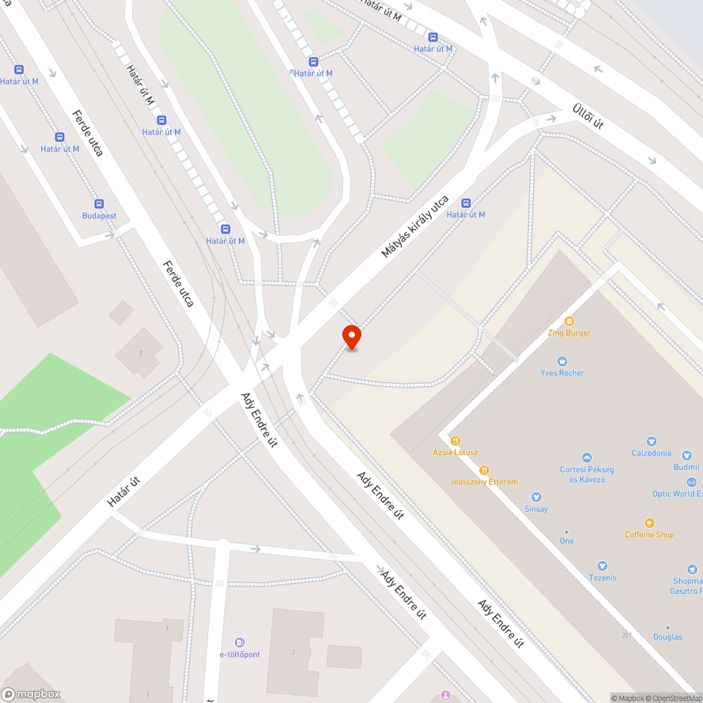 Gödör a járda közepén bejelentés helye