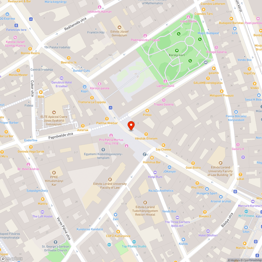 Úthibák bejelentés helye