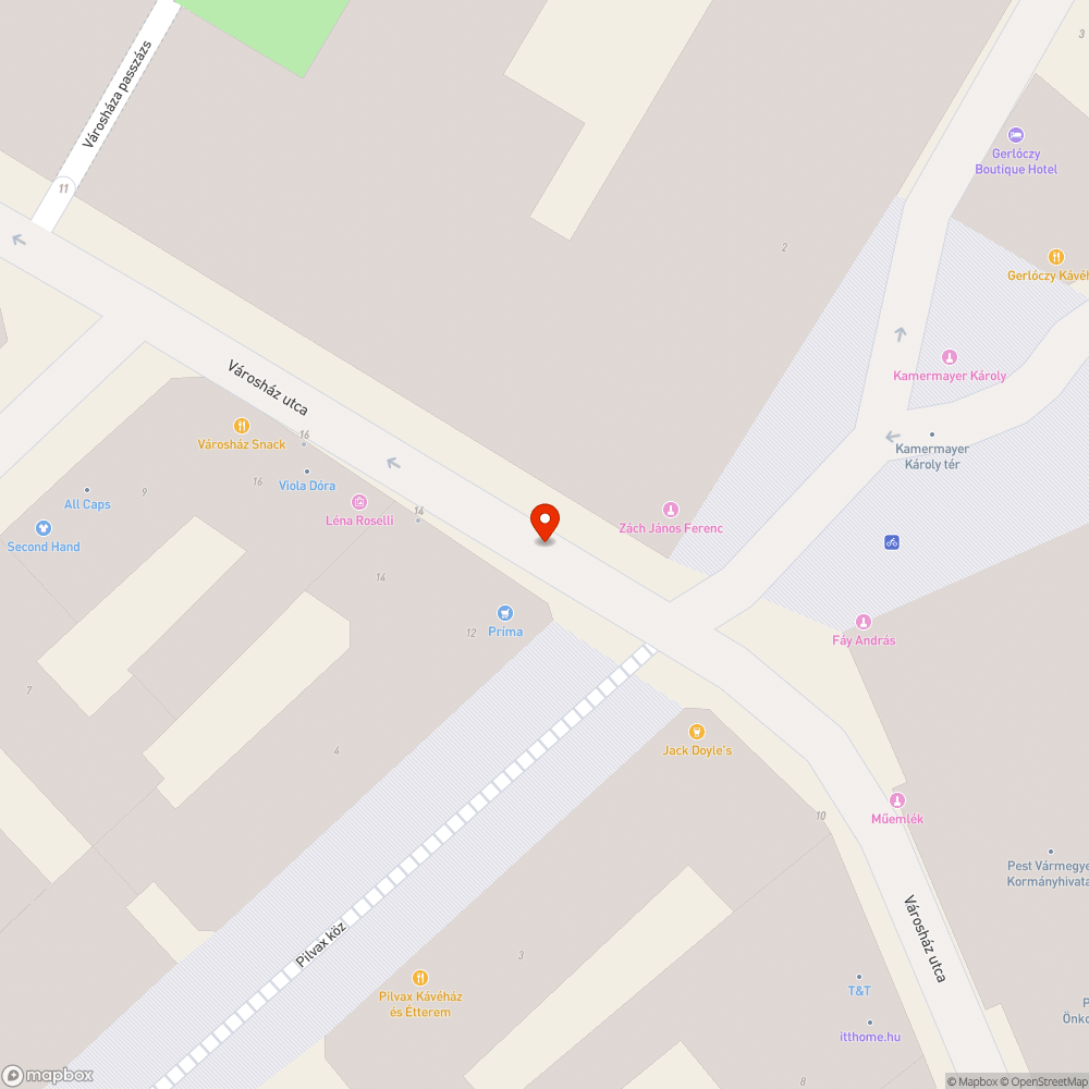 Kidőlt poller bejelentés helye